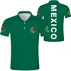 Men's Polos Mexico Flag 3D Print Polo Shirt For Men Women Tops Fashion Short Sleeve Button Lapel T-shirts High Quality Shirts