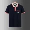 New mens polo shirt designer polos shirts for man fashion focus embroidery snake garter little bees printing pattern clothes clothing tee black and white mens t shirt