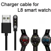 Accessoires L8 Smart Watch Ladegerät 2Pin Magnetic Chargering Line 100% Original Ladelinie Ladegerät Smart Produktzubehör für L8 Uhr