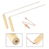 Detector Rod Copper Probe Metal Probing Tool Portable Shareable Wood Handle 2 Sticks Bronze Practical