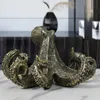 Northeuins żywica Octopus Figurki retro statua zwierząt sztuka dekoracyjna ozdoba domowa biuro sypialnia dekoracje akcesoria obiektu 240416