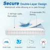 100% Waterproof Fitted Bed Sheet with Elastic Band Anti-slip Cover Mattress Protector for Single Double King Queen 160 180 200 240424