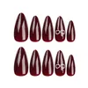 Faux Nails Nail rouge pour femmes Salon à la Saint-Valentin