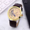 2024 New Oujia 007 Series Fully Automatic Mechanical Watch Steel Band Watch Hollow Surface Six Needle Band Calendar Table