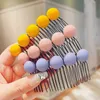 Hair Accessories Summer Children Cute Colors Sweet Ball Hair Comb Girls Sweet Broken Hair Organize Artifact Hairpins Kids Hair Accessories