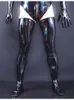 In PVC maschile in PVC lattice sexy wetlook coscia alta elastica sopra abbigliamento da calza ginocchio abbigliamento da palco luccicante calza nuova in questo momento