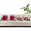 Kudde 2 st vintage blommor/blommor lin med dekorativ kastfodral omslag hemsoffa rose en b