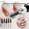 Bits Black 5 in 1 Keramik -Nagelbohrer Bit für elektrische Bohrmaschine 3/32 "Schaftfräsenschneider -Nagelbohrer Zubehör Bits Entfernen Sie Gel