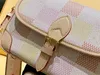 Sac à bandoulière Messenger Woman Buci Luxury Diane Handbag 24SS Crossbody Designer Sac Small Baguette Purse Flap Print Letters Le cuir