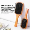 For Aveda Wooden Anti-Static Air Cushion Hair Brush Scalp Massage Wet Curly Detangle Comb Styling Tools for Women Home Salon 240418