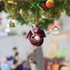 Figurine decorative I pendenti dell'albero di Natale Drago Ornamento realistico RealicDragon Dindro Dinzina ACCRILICA ACCESSI DELLA EUGCOCAZIONE ACCESSI DEGLI