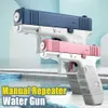 Toys Toys Enfants Storage d'eau Pistolet Gun Shooting Toy Automatic Summer Outdoor Play Water Sports Beach Toys for Kids Boys Filles Adultsl2404