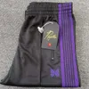 Men's Pants Men Women 1 High Quality Multi Embroidered Butterfly Stripe Needles AWGE Trousers Multicolor Sport b6