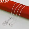 Pendants Urbaby 925 Sterling Silver Water Drop Zircon Pendant Collier pour femmes Cadeaux de bijoux de fête de fiançailles de mariage