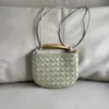 Sac fourre-tout en cuir haute définition en cuir polyvalent sardine tissé femme avancée à la main avancée un crossbody