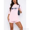 Designer Womens Tracksuits Sommer Neues T-Shirt-Set modische Sportschaum-Logo kurzärmelig Pullover Shorts zweiteilige Set