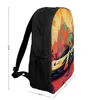 Zaino potente auto sportiva neo fauvism copertina art poliestere zaini quotidianamente