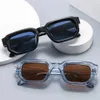 Солнцезащитные очки Новая мода синяя квадратная солнцезащитные очки для женщин -роскошные дизайнерские дизайнерские