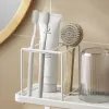 Heads Bathroom Multifunctional Mouthwash Cup Storage Toothbrush Toothpaste Shelf Table Bathroom Storage Rack Accessories Organizer