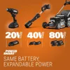 Worx 20v -беспроводная стиральная машина WG620.3 Портативный очиститель электроэнергии для промывки автомобиля - включает в себя батарею, зарядное устройство и аксессуары 4.0AH