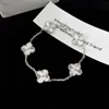 Fine packaging gorgeous bracelet online sales High Fashion Sterling Silver Classic Clover Flower Braceletwith common vanley