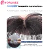 Forlisee Liu Hai Wig Kadınlar Yaz Fetal Saç Liu Hai Doğal Görünmez Alın Onarım Aracı Tracasess Patch Saç Çizgisi Wig 240423