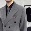 スーツジャケット +ズボン /花groomのウェディングドレスベストファッションマン二重胸肉のスーツブレザーズボン男性フォーマルビジネスオフィススーツ