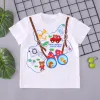 Blazers Children's Shortsleeved Summer 2022 Japanesestyle Men's and Women's Baby Fashion Cutoon Bear Bear and Rabbit Print Tshirt