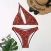 Skriv ut rygglöst mode Nytt snävt och sexigt bikini Split Body Women's Swimsuit Y05 2024 0424-6