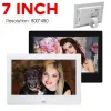 Frames 7 inch LED fotolijst digitaal fotolijst 800x480 HD elektronisch fotoalbum wekker mp3 mp4 muziekspeler met externe