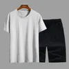 T-shirt pour hommes designer t-shirts shirts Suit de sport décontracté couleur solide couleur simple sans poche lâche à manches courtes courts shorts masculins m-4xl grande taille