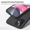 iPhone 11 Pro Max Liquid Silicone Case Luxury Back Cover for iPhone SE 8 7 Full Lens Case D240424