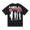 Men's T-shirts Hellstar 2024 New Fashionable T-shirt Abstract Character Loose Print Rap Lns Casual Short Sleeves