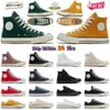 2024 Classic Canvas Casual Shoes Platforma HI zrekonstruowane slam dżem potrójne czarne białe wysokie małe kobiety 70 chuck chucks 70s Sport trampki