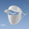 Bérets 2024 Protection solaire UV Face Visor Visor masque Soleil respirant