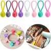 Silicone Cable Holder Clips Magnetic Twist Cable Ties Cord Wrap Strong Holding Stuff Cables Organizer For Home Office T9I002624