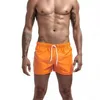 Shorts de maillots de bain masculins pour hommes 2021 Summer Mens Sweetwear Shorts Brand Beachwear Sexy Swim Trunks Men de maillot de bain Low Bashing Breathable Beach Wear D240424