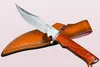 Exactory Small Survival Rechte mes 440C Satijnen druppel Bowie Blade Volledig Tang Hardhout Handgreep Outdoor Vaste messen Jagen 9338478