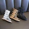 Sandaler Hot Sell Girls Summer Sandals Leather Fashion Toddler Gladiator Sandaler Baby Girls High Top Children Roman Sandles Shoes B961 240423