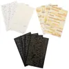 Speicherflaschen 3 Taschen Kurzer Satz Aufkleber Vintage Scrapbooking Hinweis Strips Ästhetic Paper Decal