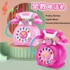 Barn Early Education Simulation Telefonleksak med musik och ljus Retro Fasta berättelse Pussel Toys Gift for Girls 240422