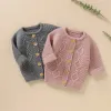 Pullover Baby Girl Säuglingsmantel Baby Girl Jungen Strick -Strickjacke Pullover warme Pullover Tops Kleinkind Säugling Solid Outerwear Dance Pullover Mädchen