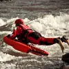 Łodzie wodne hełm sportowy do kajakowego kitesurf WKAEBOARD WINDSURF i DINGHY RED