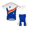 Sets Spain Men Cycling Jersey Set Retro Short Sleeve Bike Wear Clothing Bib Shorts Road Riding Sets Mtb Ropa Ciclismo