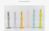 Kerzenhalter farbenfrohe transparente Halterglasbehälter exquisite Heimdekor -Desktop -Ornament Candleware Kreative Utensilien