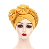 Etnische kleding Fashion African Autogele Headie Nigeria Party Headdear Women Head Wraps Female Turban Cap with Diamonds