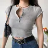 T-shirts pour femmes Go Girl T-shirt à manches courtes à manches courtes minimalistes