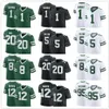 NIEUW Looks Jerseys voor 2024 voetbal 5 Garrett Wilson 1 Saus Gardner 20 Breece Hall 8 Aaron Rodgers 12 Joe Namath 95 Quinnen Williams Men Women Jeugd allemaal genaaid