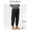 Calça masculina citylink tática de primavera casual pés esportes versáteis americanos tendências de roupas de trabalho cortadas