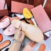 Sandalen voor vrouwen mannen mode loro piano's luxe strand slippers echte lederen flats sandalen zomerschoenen loafers versnellingsbodems slippers met stofzak